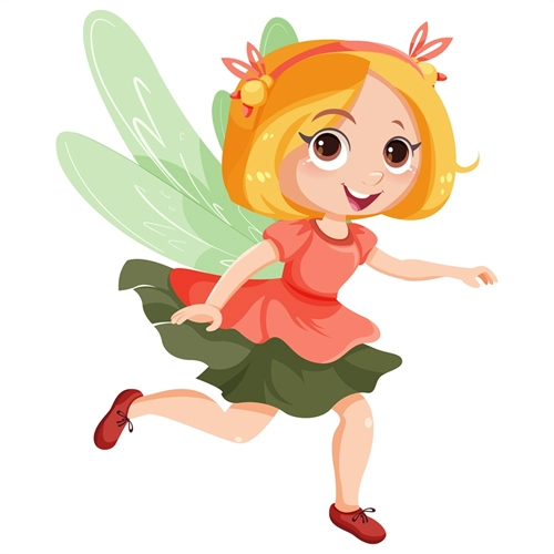 Emerald Wings Fairy Transparent Sticker